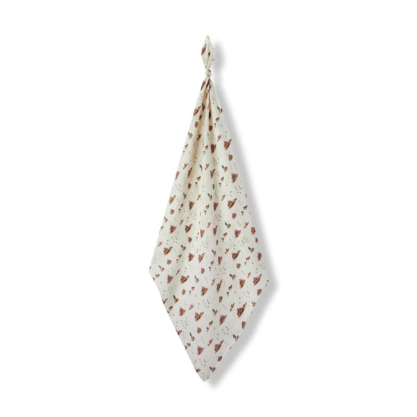 Milkbarn Sandcastle Organic Cotton Muslin Swaddle Blanket