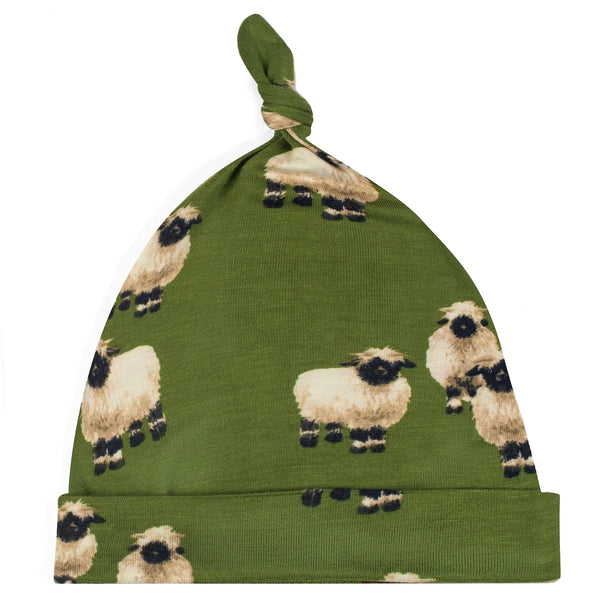 Milkbarn Bamboo Knotted Hat Valais Sheep 3-6mo