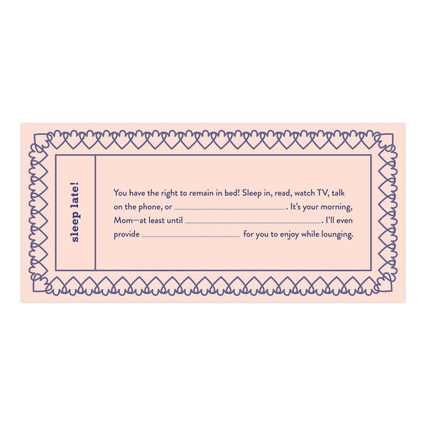 Fill-In Mom Voucher Booklet