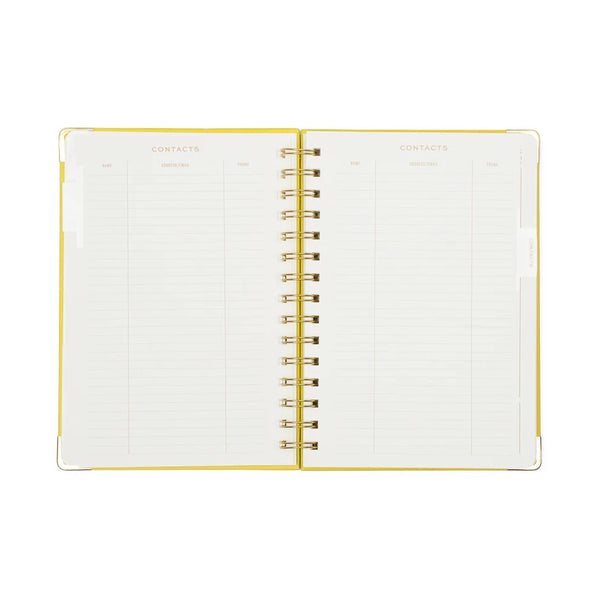 My Time Yellow Undated 13 Month Perpetual Planner