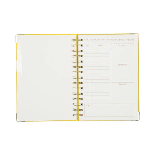 My Time Yellow Undated 13 Month Perpetual Planner