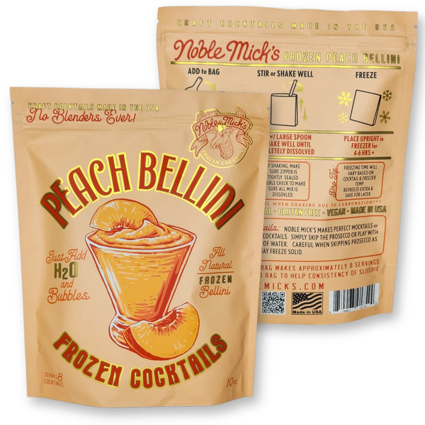 Noble Mick's Peach Bellini Frozen Cocktail Bag
