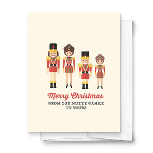 Nutty Family Christmas Holiday Greeting Card