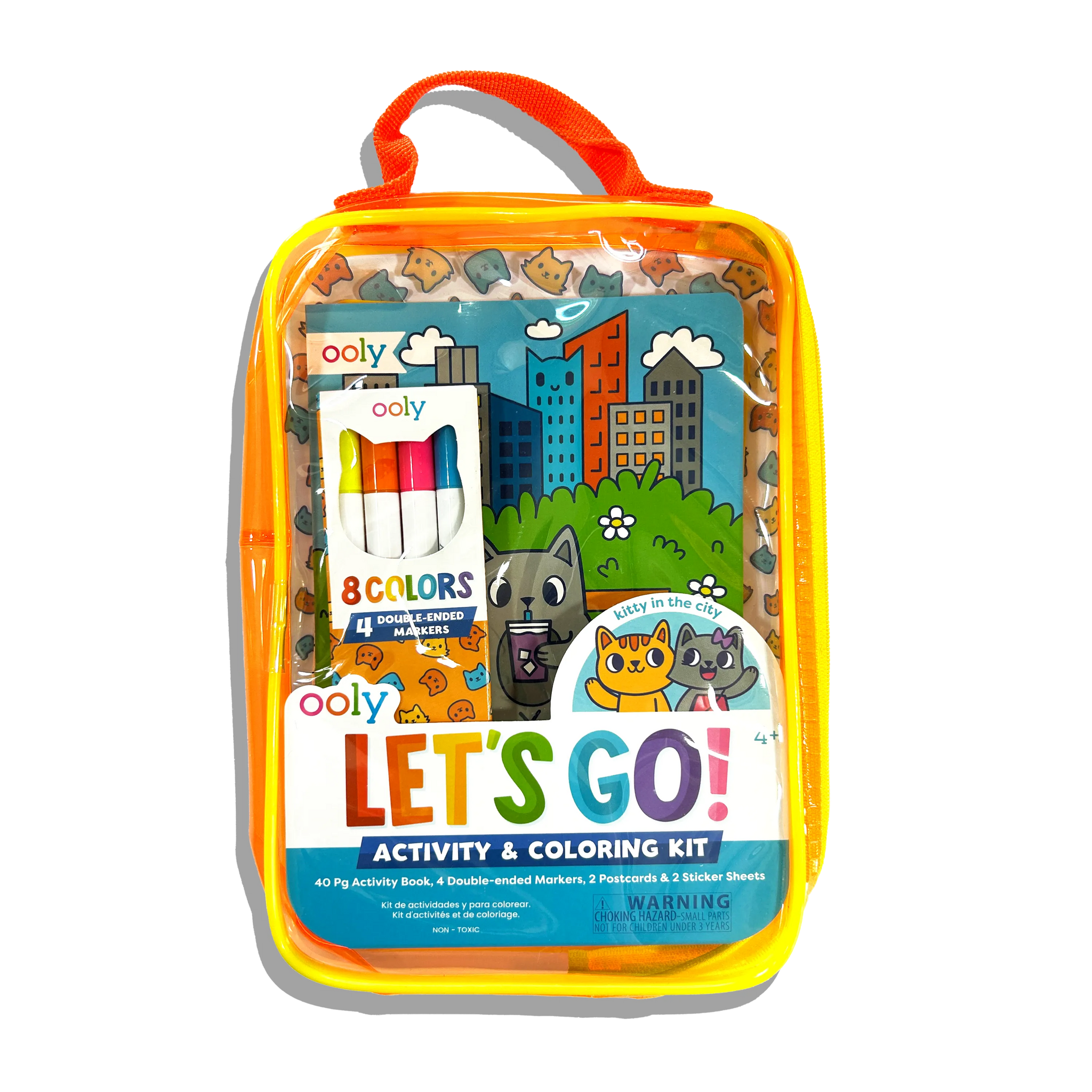 Let's Go! Activity & Coloring Kit - Kitty In The City