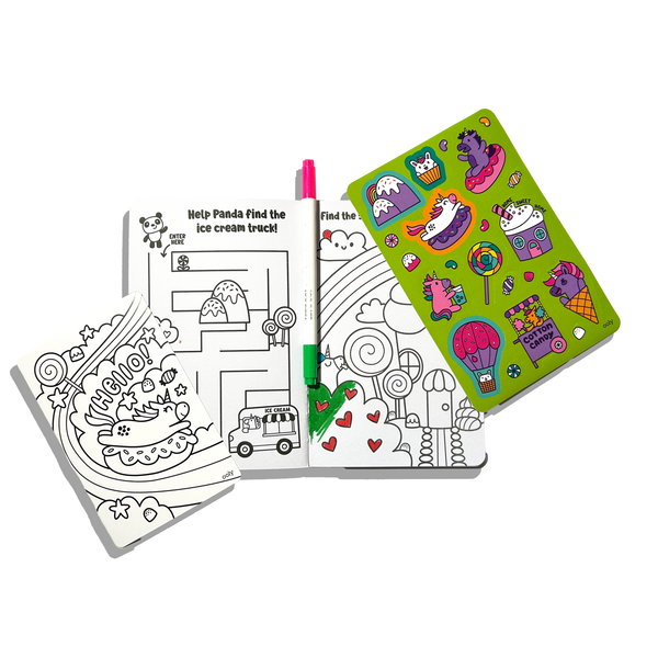 Let's Go! Activity & Coloring Kit - Robo Dinos