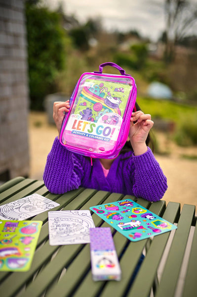 Let's Go! Activity & Coloring Kit - Unicorn Candy Town