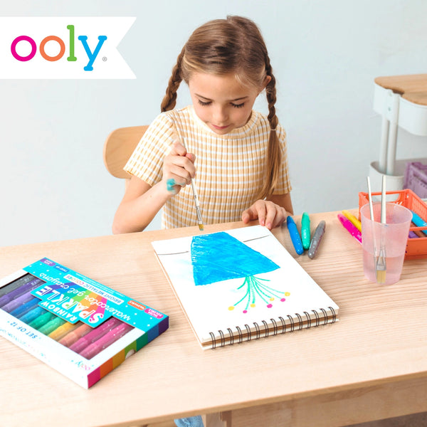Rainbow Sparkle Watercolor Gel Crayons