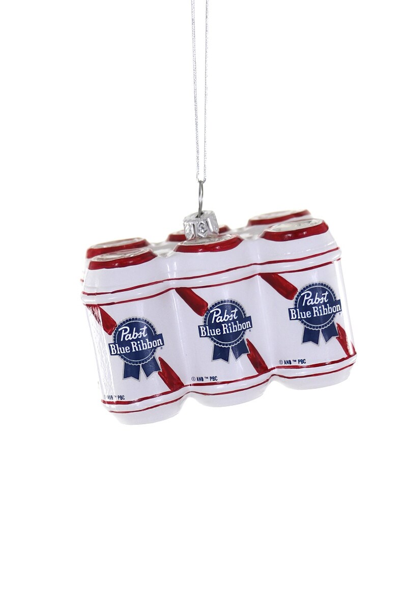 Pabst 6 Pack of Beer Ornament