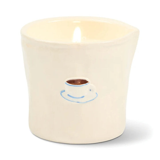 Bistro 8oz Ceramic Candle - Cappuccino