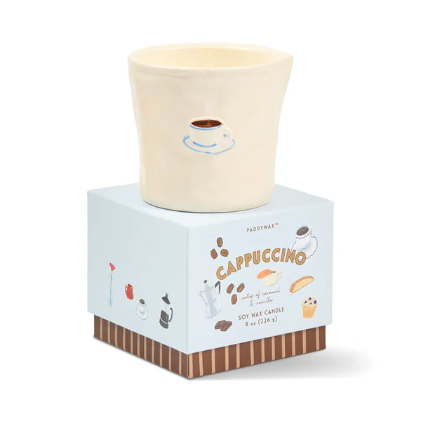Bistro 8oz Ceramic Candle - Cappuccino