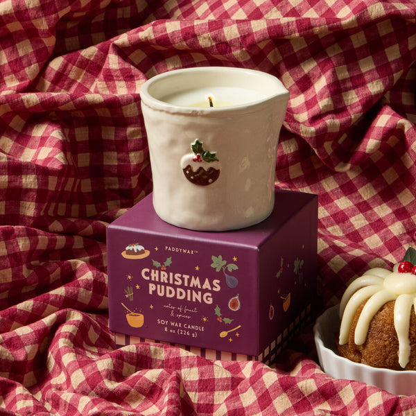 Bistro 8oz Ceramic Candle - Christmas Pudding