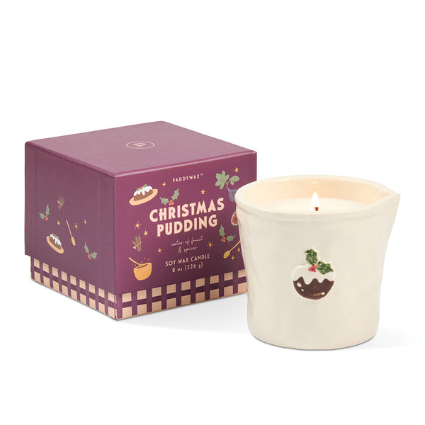 Bistro 8oz Ceramic Candle - Christmas Pudding