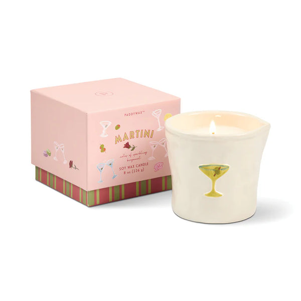 Bistro 8oz Ceramic Candle - Martini