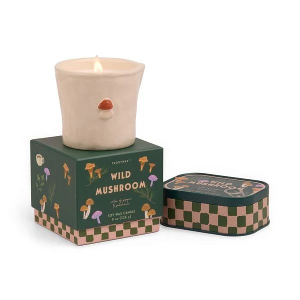 Bistro 8oz Ceramic Candle - Wild Mushroom