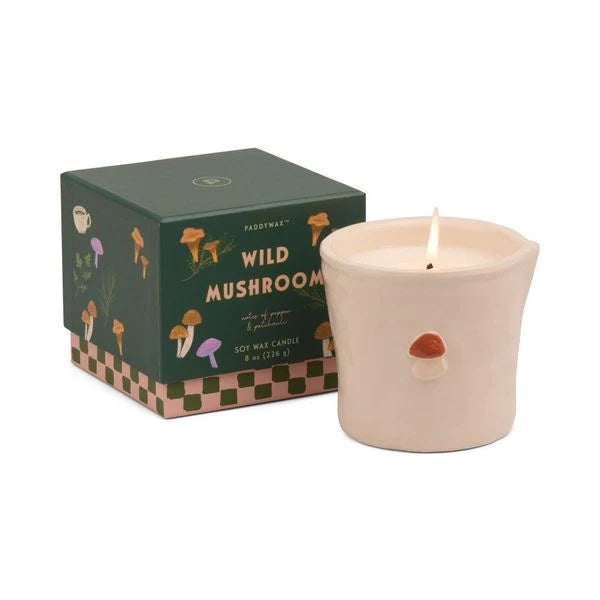 Bistro 8oz Ceramic Candle - Wild Mushroom