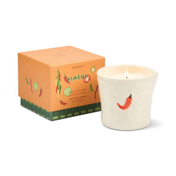 Bistro 8oz Ceramic Candle - Piment