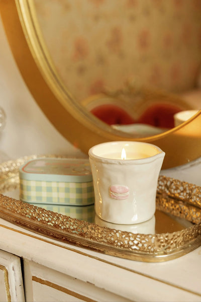 Bistro 8oz Ceramic Candle - Macaron