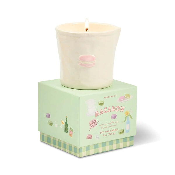 Bistro 8oz Ceramic Candle - Macaron