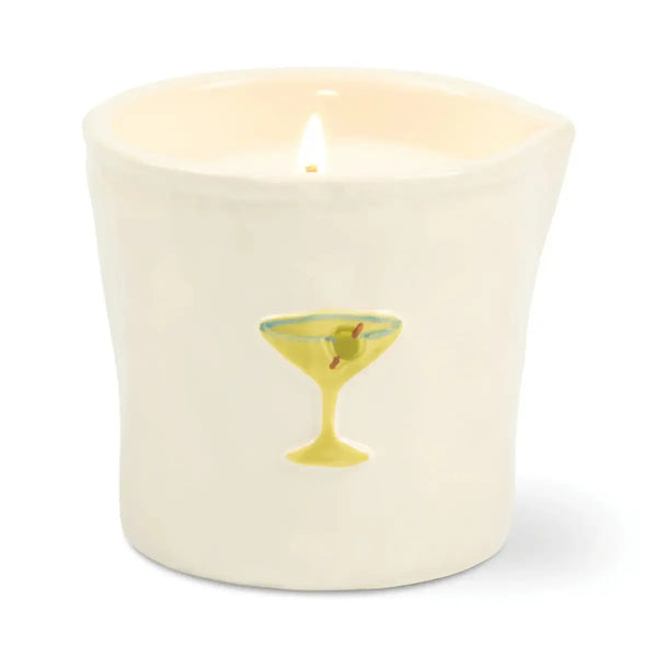 Bistro 8oz Ceramic Candle - Martini