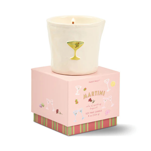 Bistro 8oz Ceramic Candle - Martini