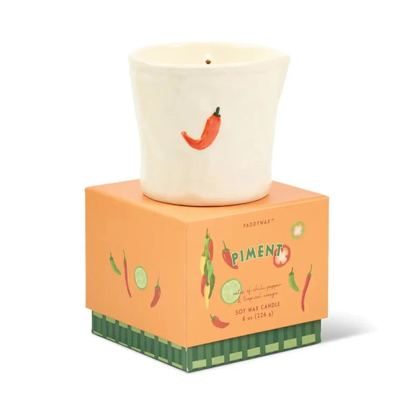 Bistro 8oz Ceramic Candle - Piment