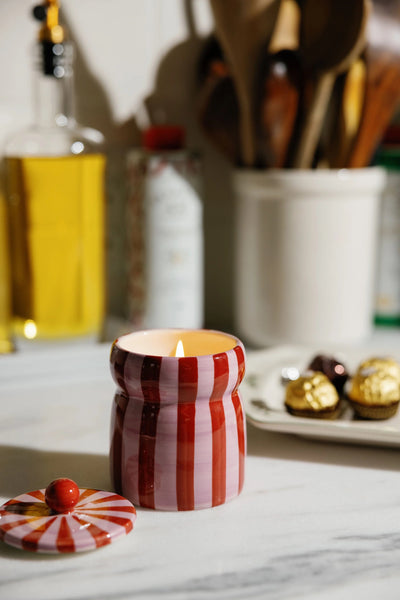 Cabana 6.5oz Candle w/ Lid - Pink Peppermint
