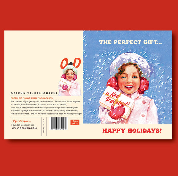 The Perfect Gift Holiday Greeting Card