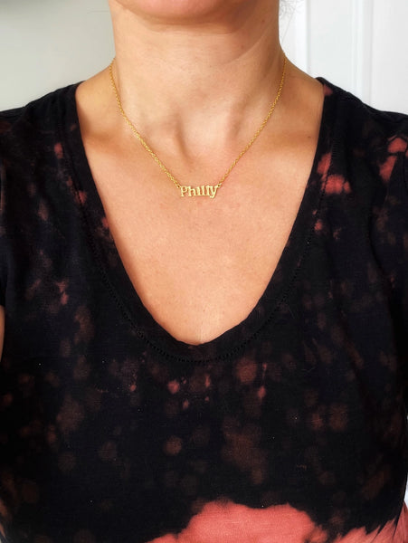 Philly Gold Charm Necklace