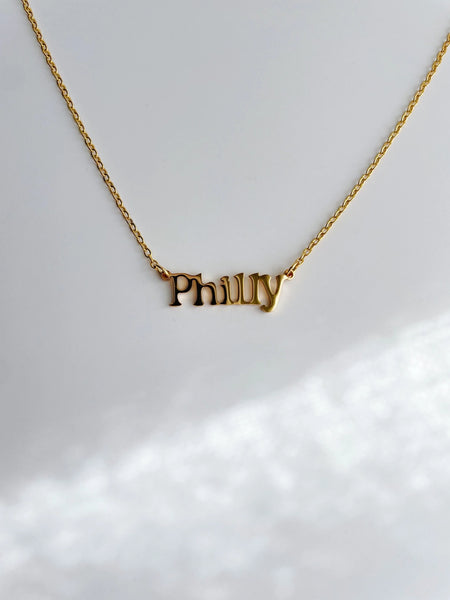 Philly Gold Charm Necklace