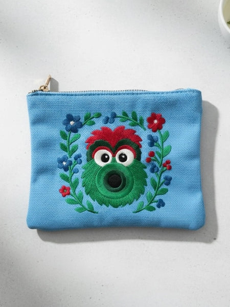 Embroidered Jewelry Pouch - Philly Phanatic