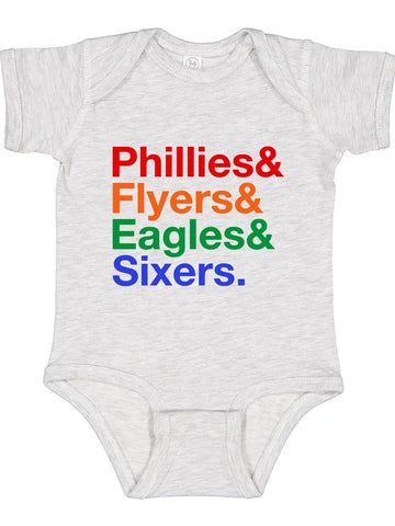 Philly Sports Teams Baby Onesie