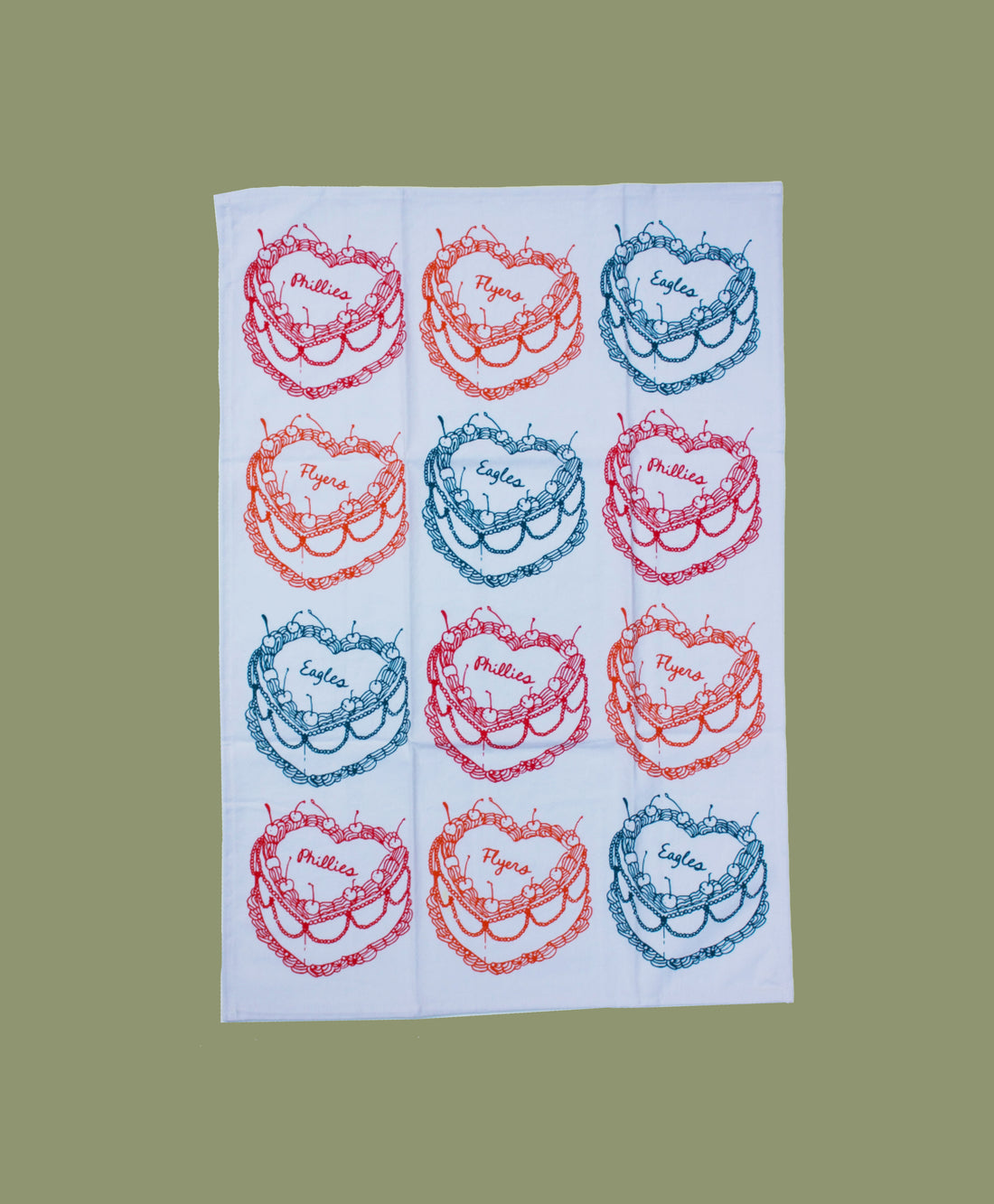 Philly Sports Cake Tea Towel