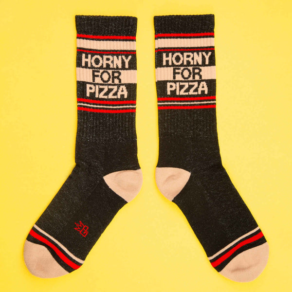 Horny For Pizza Unisex Socks