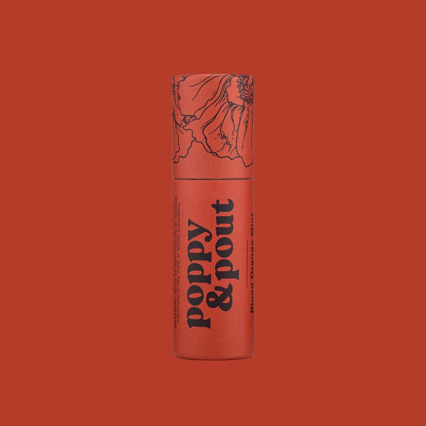 Poppy & Pout Blood Orange Mint Lip Balm