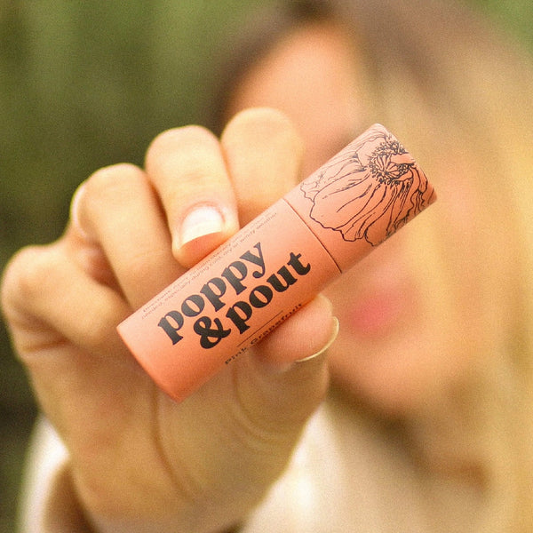 Poppy & Pout Pink Grapefruit Lip Balm