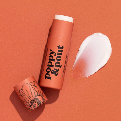 Poppy & Pout Pomegranate Peach Lip Balm