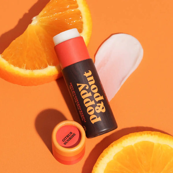 Poppy & Pout Retro Surf Citrus Sunrise Lip Balm