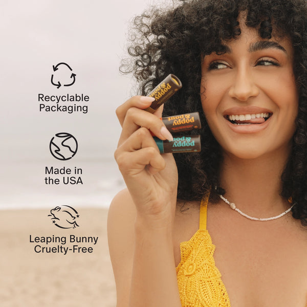 Poppy & Pout Retro Surf Coconut Coast Lip Balm