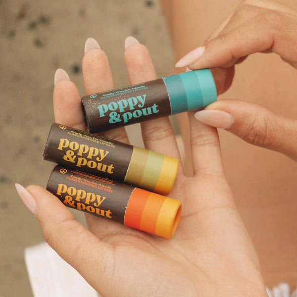Poppy & Pout Retro Surf Midnight Mint Lip Balm