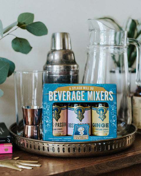 Mini Syrups 3-Pack Gift Set - Blue Box (Strawberry, Passion Fruit, Ginger)