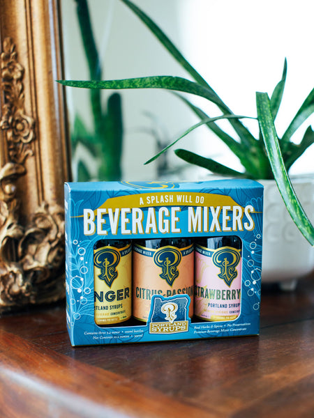Mini Syrups 3-Pack Gift Set - Blue Box (Strawberry, Passion Fruit, Ginger)