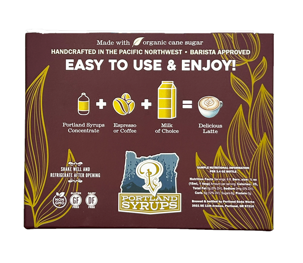 Mini Syrups 3-Pack Gift Set - Coffee Syrups (Hazelnut, Vanilla, Caramel)