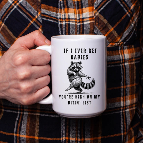 Rabies Raccoon Coffee Mug