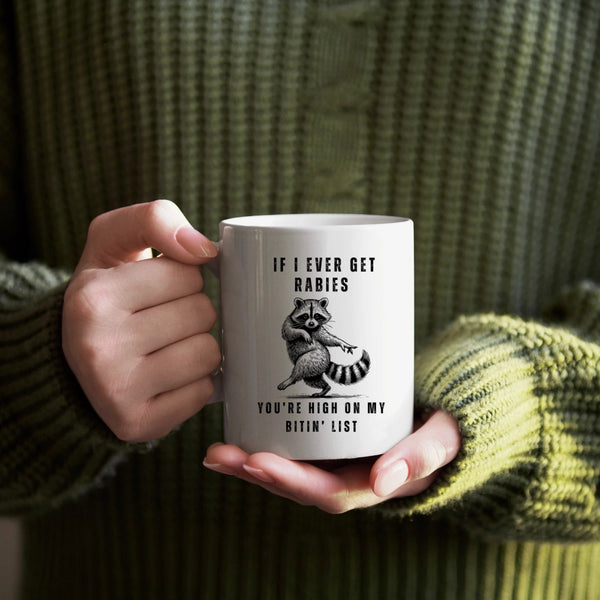 Rabies Raccoon Coffee Mug