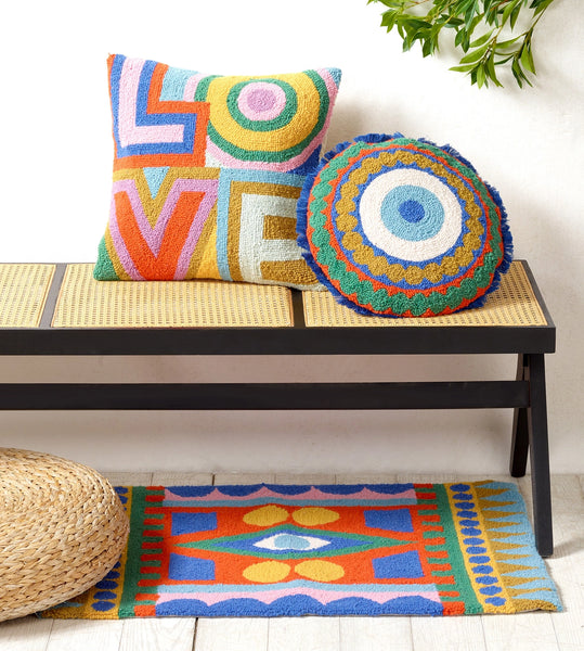 Rainbow LOVE Hook Pillow