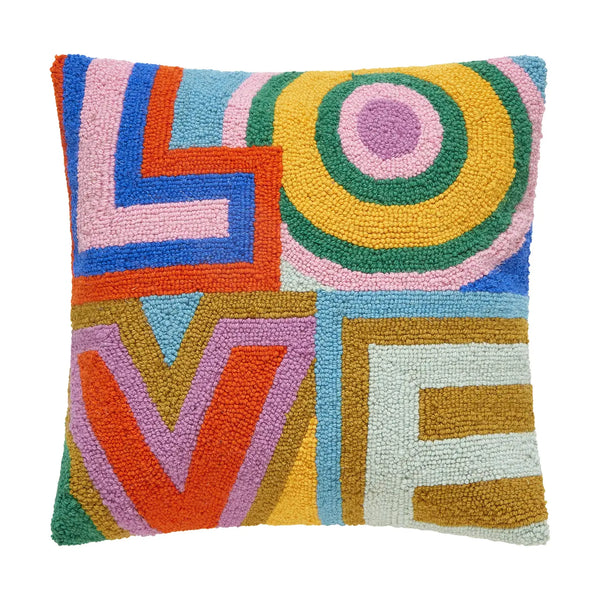 Rainbow LOVE Hook Pillow