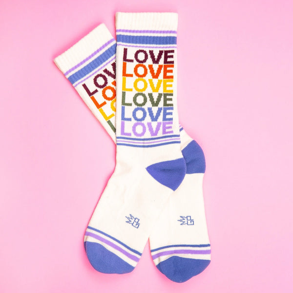 Love Vintage Rainbow Unisex Socks