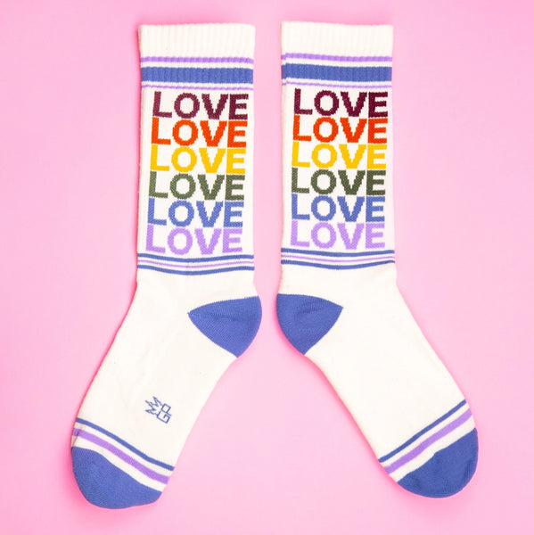 Love Vintage Rainbow Unisex Socks