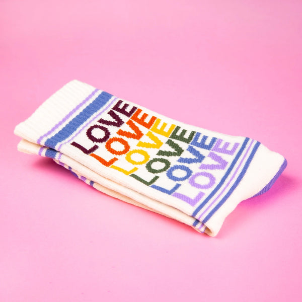 Love Vintage Rainbow Unisex Socks