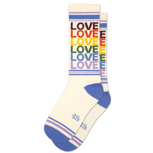 Love Vintage Rainbow Unisex Socks